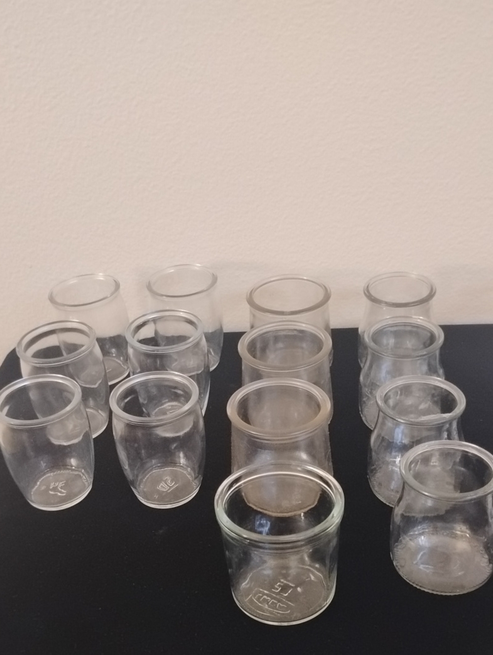 Clear Glass Dessert/Serving Jars - Set of 18